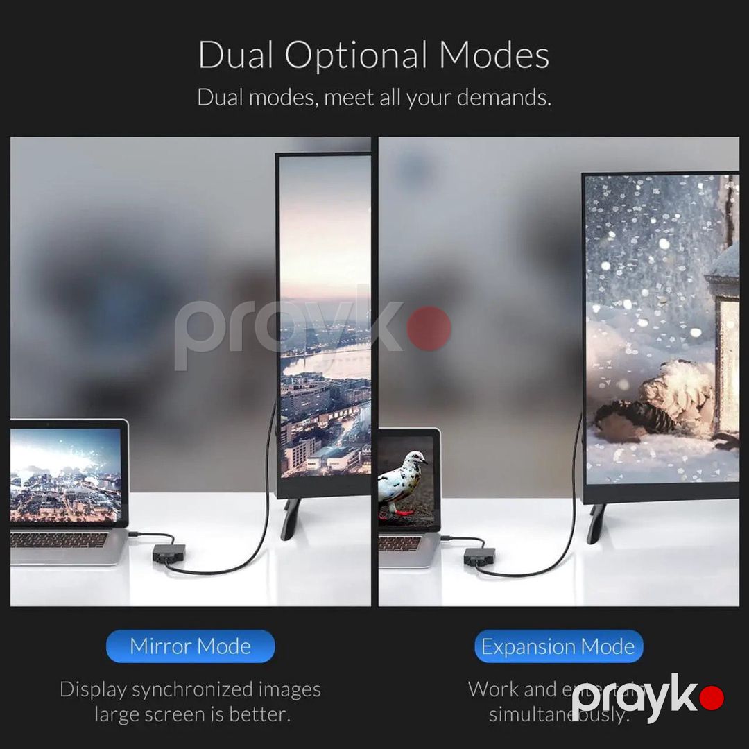 Conventer "Orıco-xd-mdfv-bk Mini DisplayPort to VGA 1920*1080@60Hz" — Periferik cihazlar, Bakı (4)