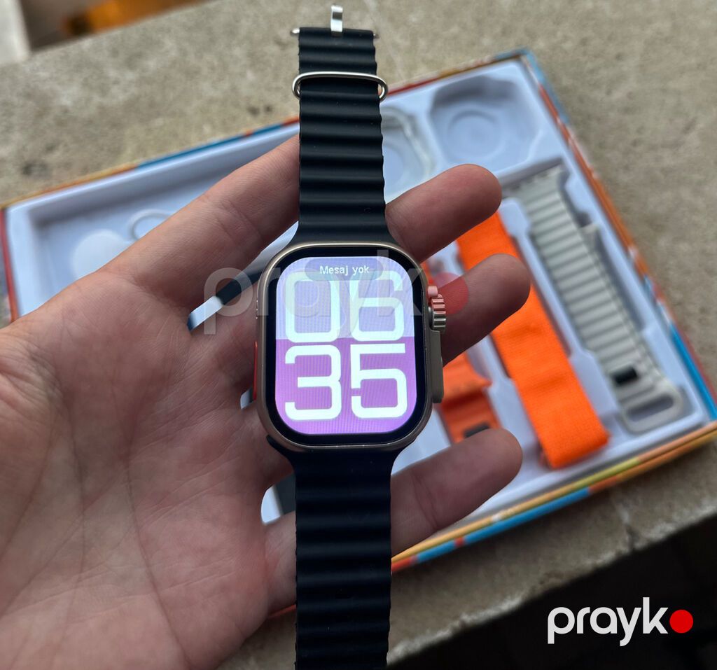 Smart saat ultra 2 7 kemer yeni Hiwear Plus Smart Watch seti - 49 mm — Ağıllı saatlar, Bakı (4)