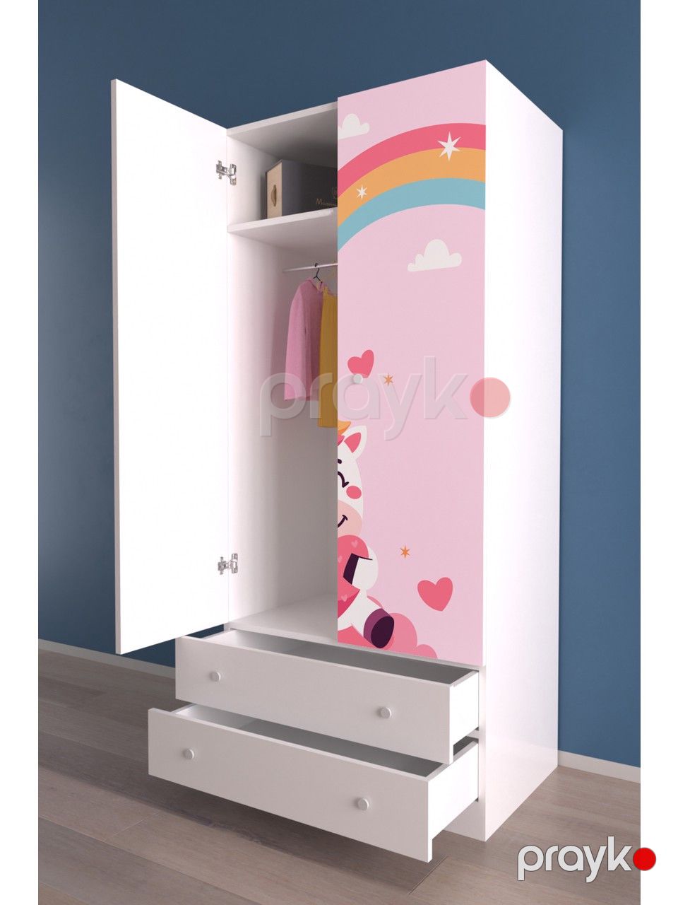 Şkaf Elegant Wood ZARR9991, laminat, 80х54х180 sm — Şkaflar, Bakı (2)