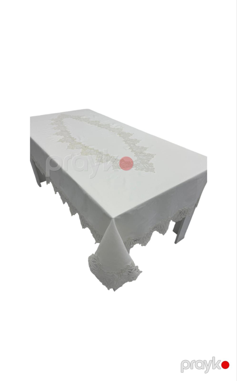Süfrə Myss Home, poliester, ağ, 160x260 sm — Mallar, Bakı (3)
