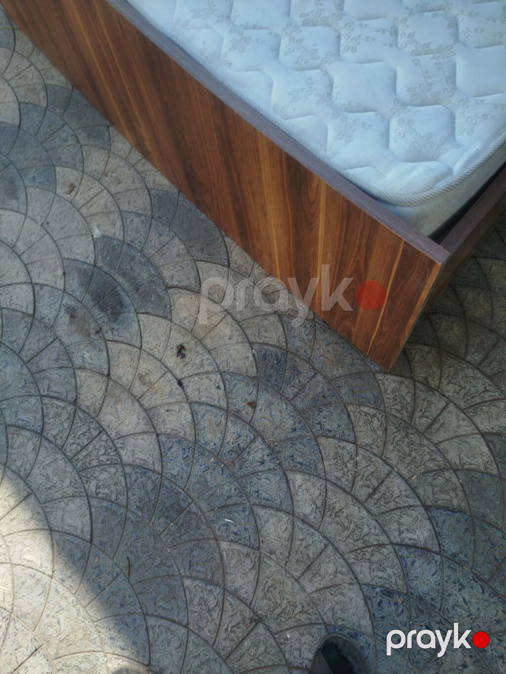 İki nəfərlik taxt və tumbalar dəsti - Material: taxta teksturalı — Yataq otağı mobilya dəstləri, Bakı (7)