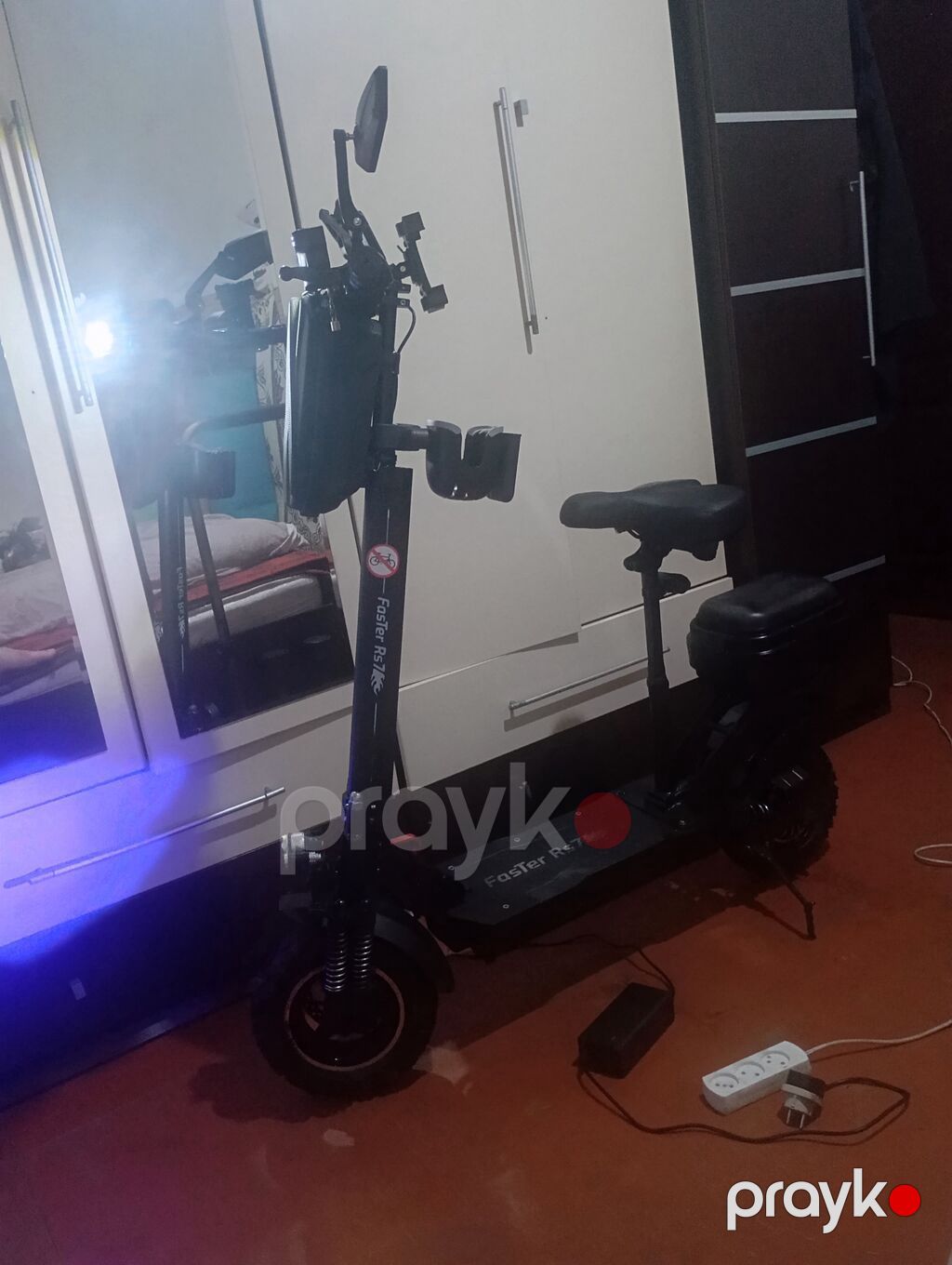 Elektrikli skuter – Foster Rs7 - Güclü ön ikiqat amortizatorlu asqı — Skuterlər, Digah (2)