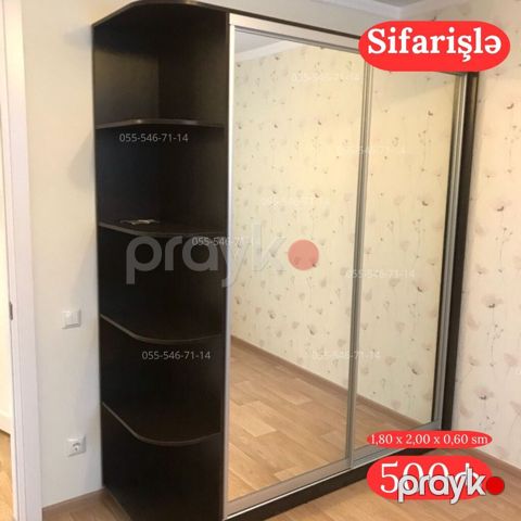 Düz dolab, Paltar üçün, Kupe — Bakı