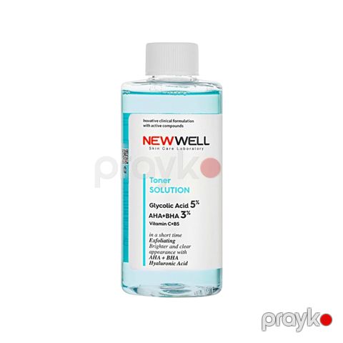 Üz üçün tonik New Well Glycolic Acid 5% Aha+bha 3% 200 ml — Bakı