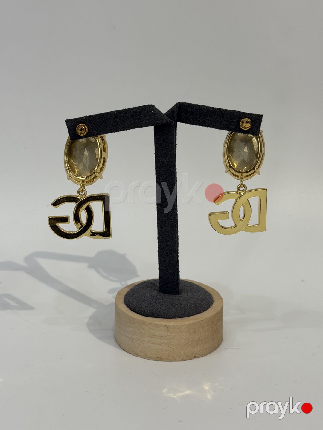 Sırğalar, qızıl örtüklü paslanmayan polad, 10 mm — Mallar, Bakı (2)