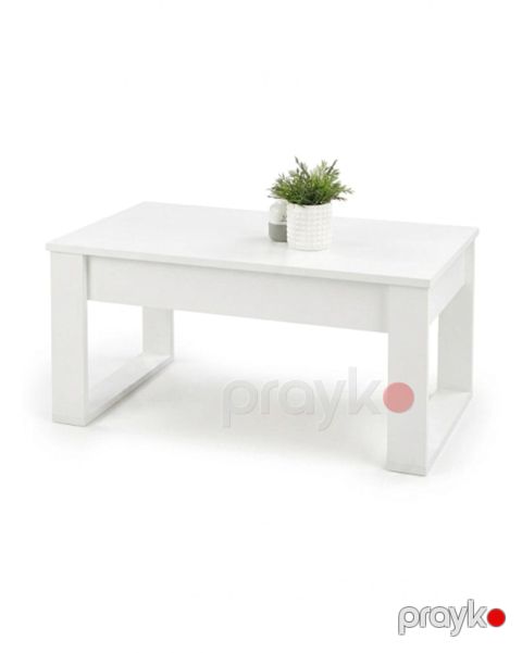 Jurnal masası, laminat, ağ, 80x50x45 sm — Bakı