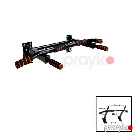 Divarüstü turnik Pull-Up Bar 202022000033, 50x63x95 sm, qara — Bakı