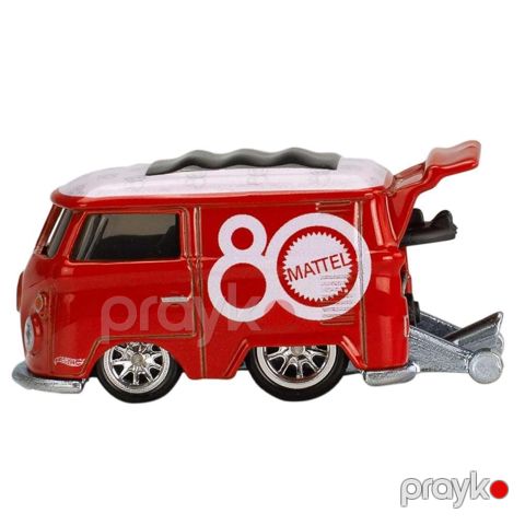 Oyuncaq maşın Hot Wheels Volkswagen Kool Kombi, 1:64 miqyaslı, metal gövdə və şassi, Real Riders təkərlər, kolleksiya modeli - 00-00043080 — Bakı