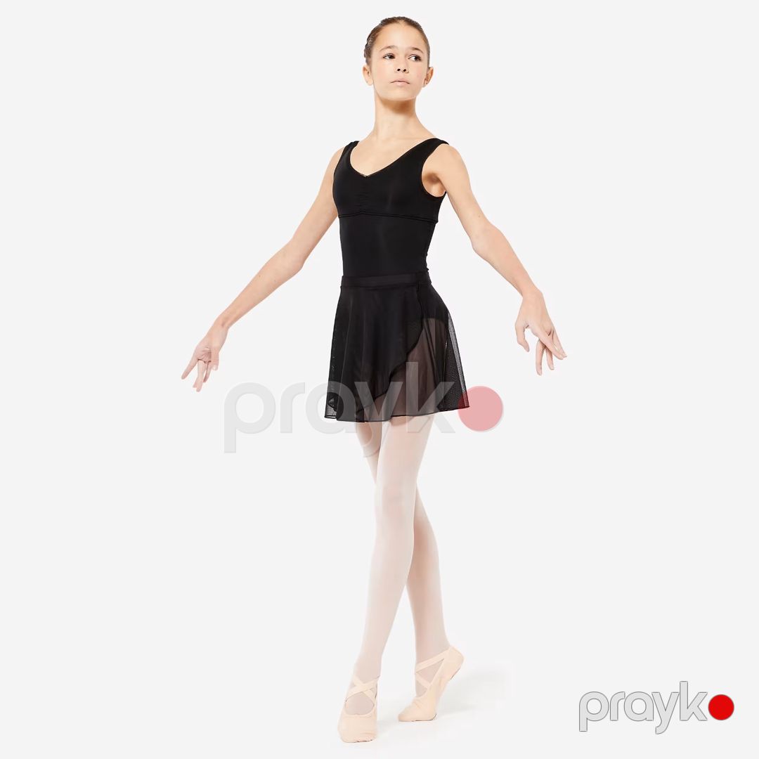 Balet ətəyi Decathlon Domyos 8842657, qara, elastan/poliester, ölçü 10-11 yaş — Mallar, Bakı (2)