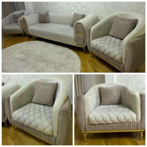 İşlənmiş, Divan, 2 kreslo — Vasiteci Sekine Xanim — Yumşaq mebel dəstləri