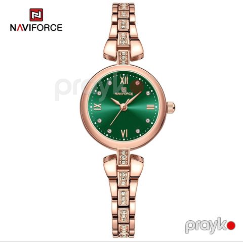 Qol saatı qadınlar üçün Naviforce 1210 Green/Gold — Bakı