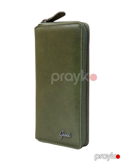 Uniseks dəri pul kisəsi, yaşıl - Grande_1780_Green — Bakı
