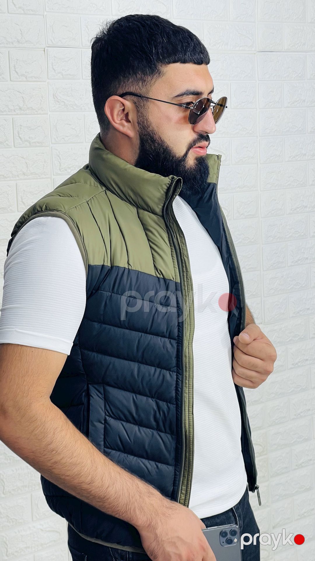 Kişilər üçün qalın jilet 1415-17710, qara, polyester, ölçü L — Mallar, Bakı (2)