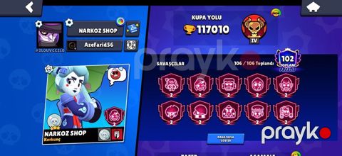 Brawl Stars hesabı – yüksək səviyyəli və dolu kontent - Kuboklar — Şamaxı
