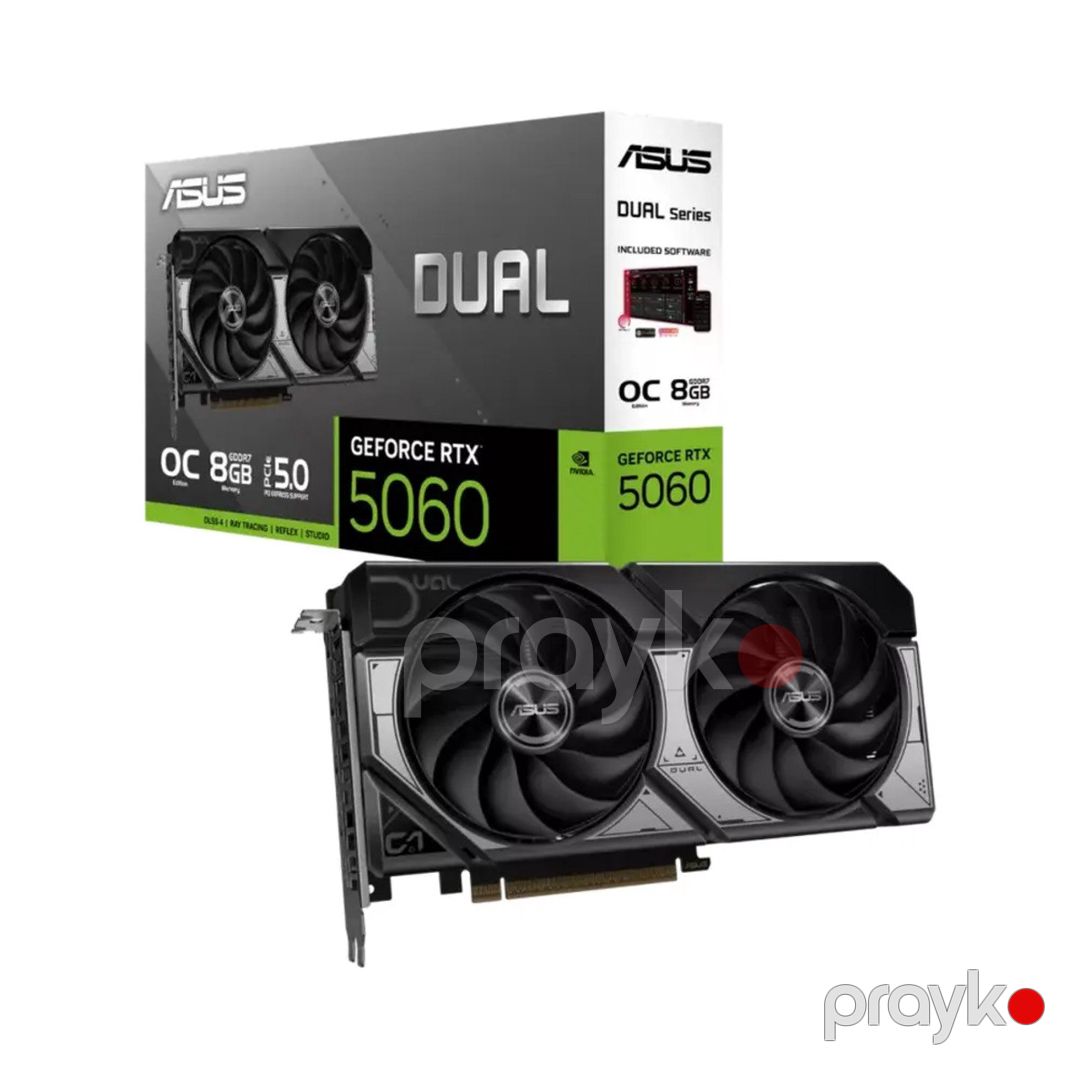 ASUS Dual RTX 5060 8GB OC Edition (90YV0N12-M0NA00) — Kompüterlər və noutbuklar, Bakı (6)