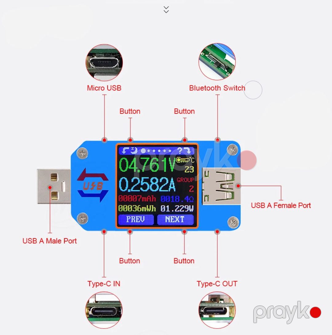 UM25C USB Tester — Təmir və inşaat, Bakı (3)