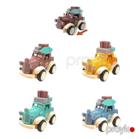Təkərli oyuncaq Dəmir Maşın, dayanıqlı die-cast metal korpus, retro və rəngarəng dizayn, inersiyalı hərəkət, müxtəlif rənglərdə, 3 yaş və üzəri - DM139-25 — Bakı