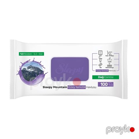 Universal təmizləyici nəm salfet Sleepy, 100 əd — Bakı