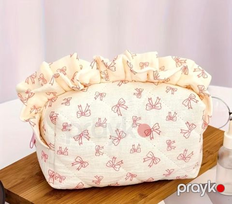 Kosmetik çanta NE7, parça, ağ, 10x18 sm — Bakı