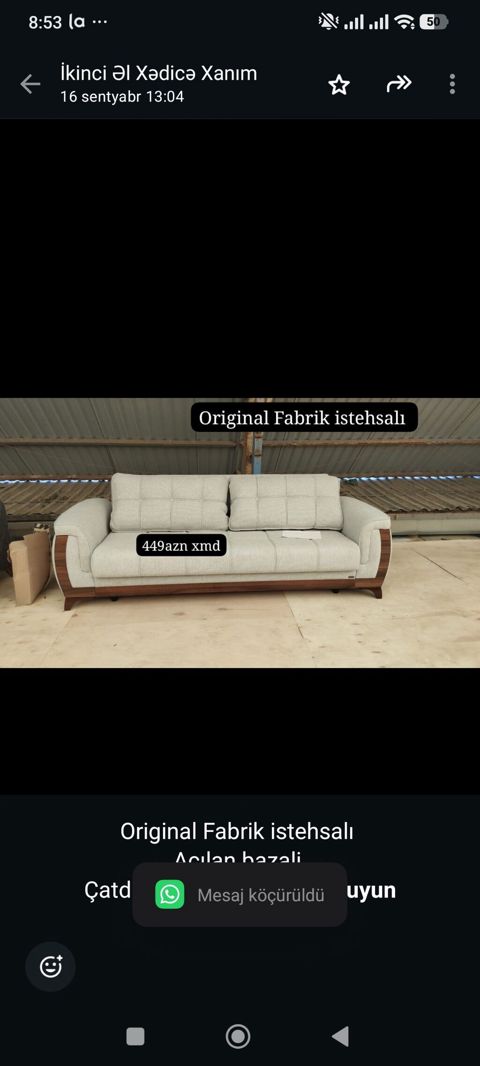 Original Fabrik istehsalı Açılan bazali Çatdırilma şəhər daxili — Aişə Xanım — Sofas