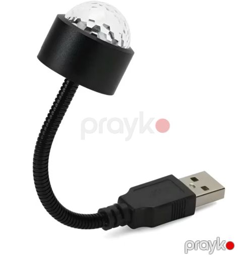 USB Disko İşığı – çevik boyunlu, RGB proyeksiya Məhsul təsviri: - USB — Bakı