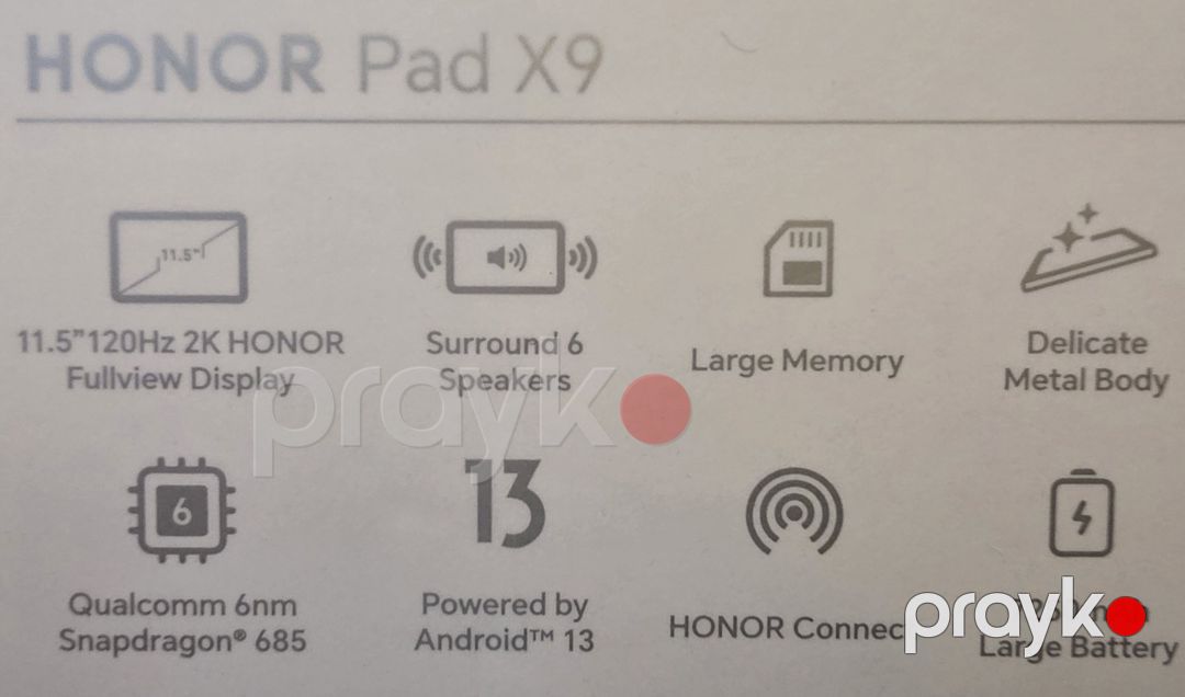 Honor Pad X9 Space Gray 64GB/4GB — Planshetlər, Bakı (4)