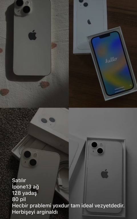 IPhone 13, 128 GB, Ağ — Mingəçevir
