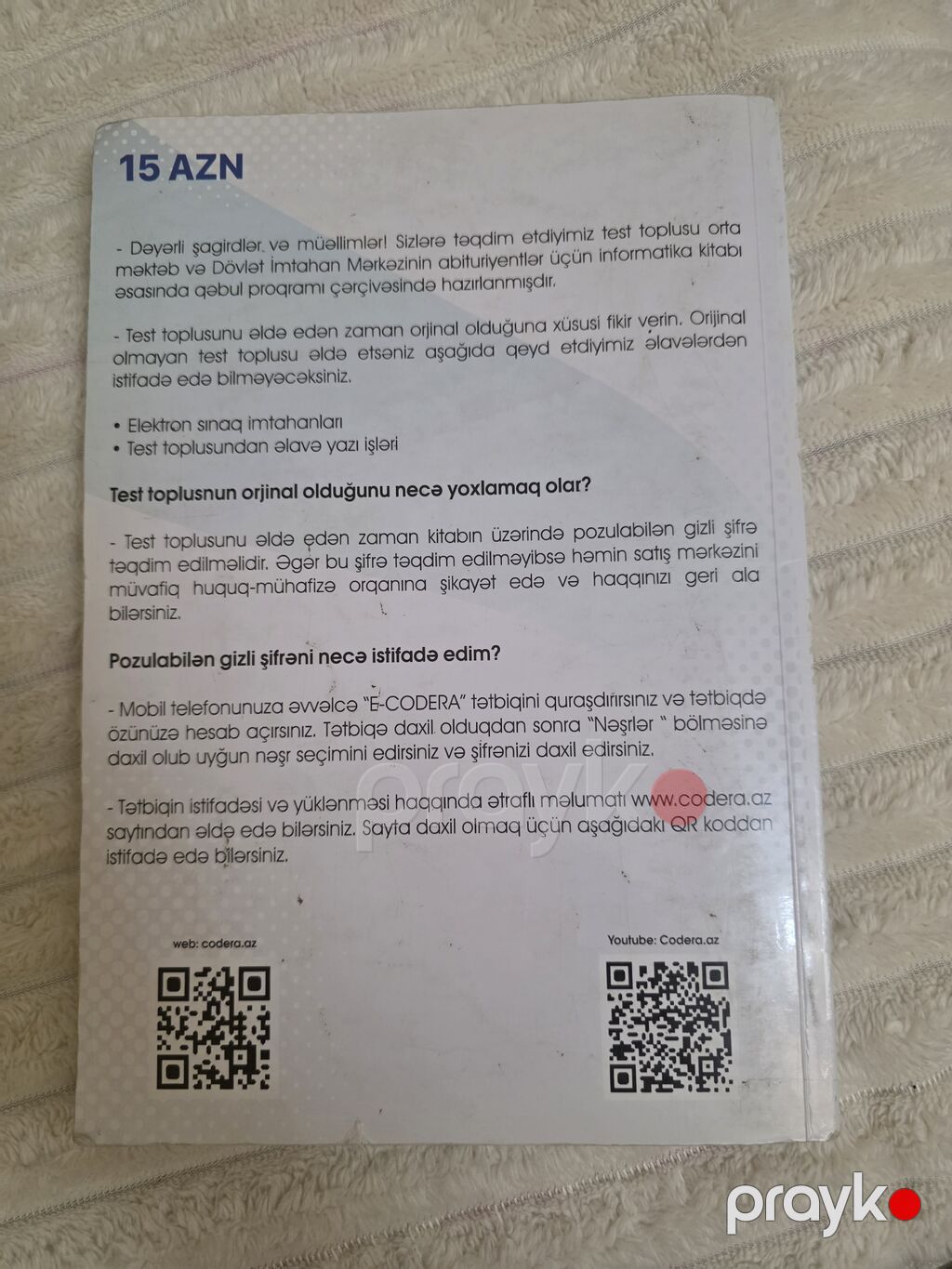 Yazılmamış, cavabları yerində, Gündüz Mirzəbəylinin 2022/2023 nəşrli — Kitablar, Bakı (2)
