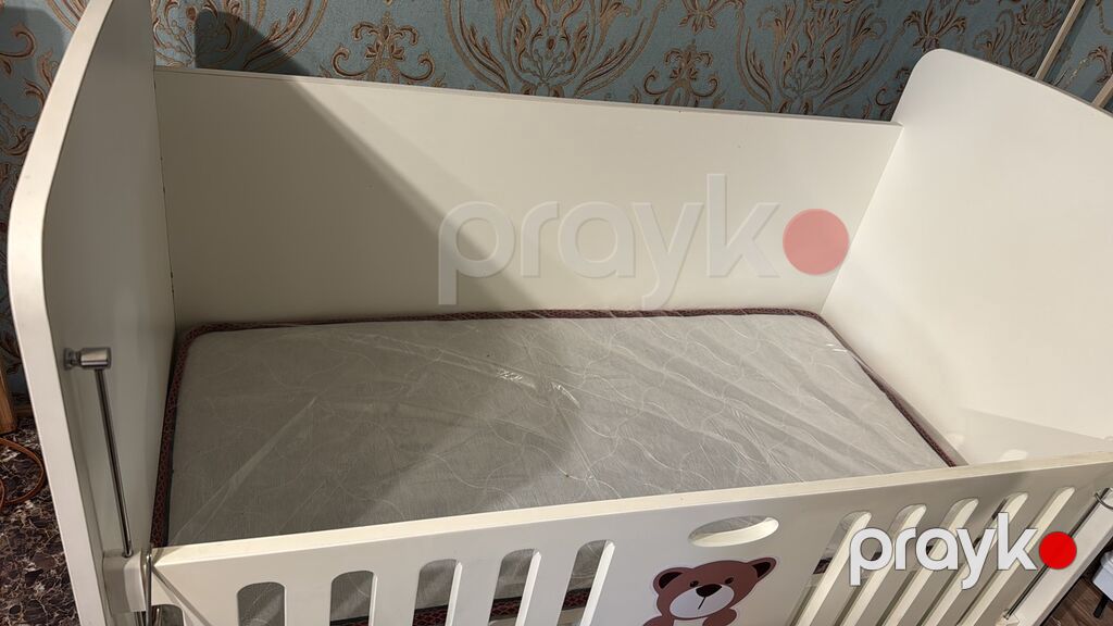 Uşaq beşiyi – Baby Mood “Teddy” modeli - Rəng: krem/ağ və bej tonları — Bəşikləri, Bakı (6)