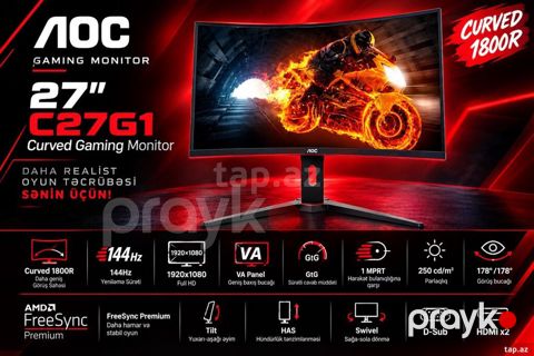 Salam,144 hz 27 inch igrovoy manitorumu satiram. hec bir problem — Bakı