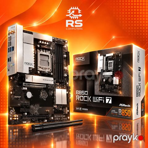 ASRock B850 Rock WiFi 7 — AMD Ryzen 7000, 8000 və 900 — Bakı