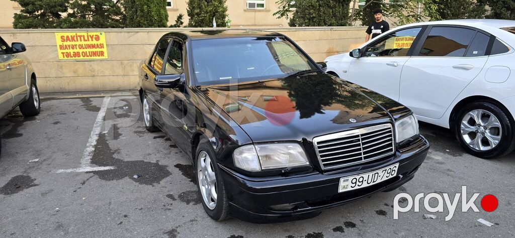 Mercedes-Benz C-Class 4 qapılı sedan, qara rəng il 1998 2,8 motor — Avtomobillər, Bakı (3)