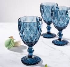 Mavi Naxışlı Şüşə Qədəh 250 ml Plateon 0362 — Mallar, Bakı (2)