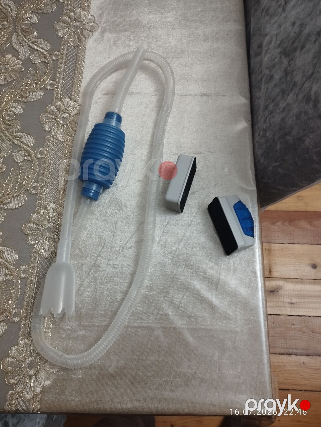 Dördbucaq akvarium, Balıqlarla birlikdə, 40 l, Ünvandan götürmə — Akvariumlar və balıqlar, Qobu (5)