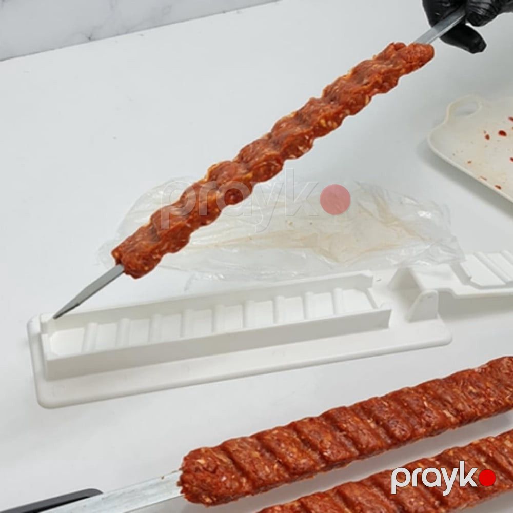 Barbekü şiş maşını tək sıralı, yenidən istifadə olunan, kabab üçün, ağ - prm_80 — Mallar, Bakı (3)