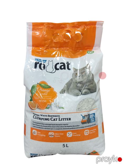 Pişik tualeti üçün qum Ro Cat Orange 5 l — Bakı