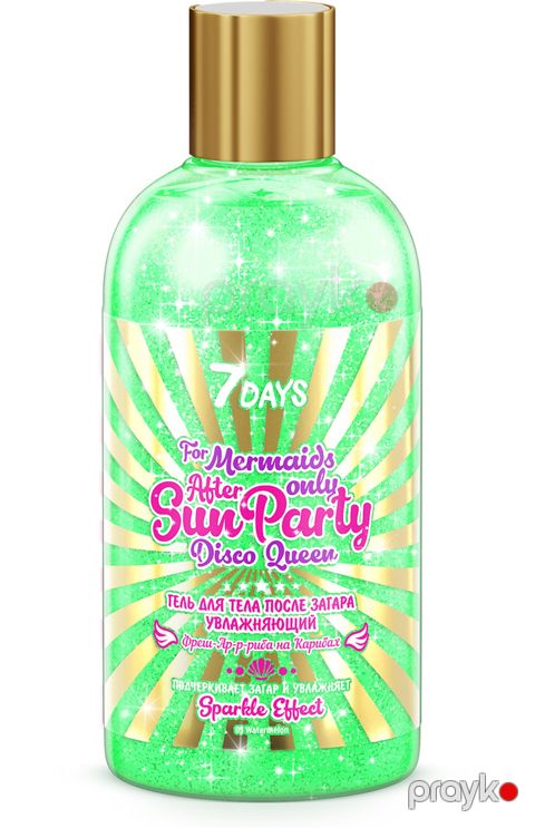 Qaralmadan sonra gel bədən üçün 7 Days After Sun Party Disco Queen 03 Watermelon, 300 ml — Bakı