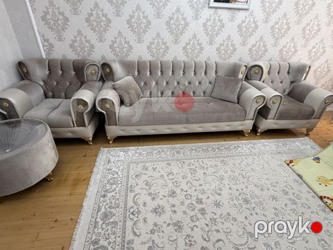 Divan + 2 kreslo + Jurnal masası + TV altlığı Qonaq otağı üçün — Digah