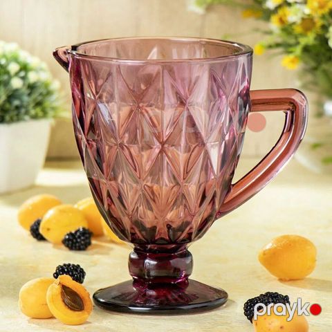 Qrafin, şüşə, qırmızı, 1 l — Bakı