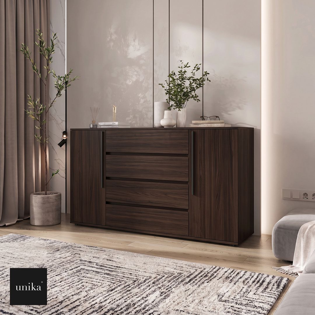Çəkməcəli komod, Ldsp, tünd qəhvəyi, 160x90x45 sm — Mallar, Bakı