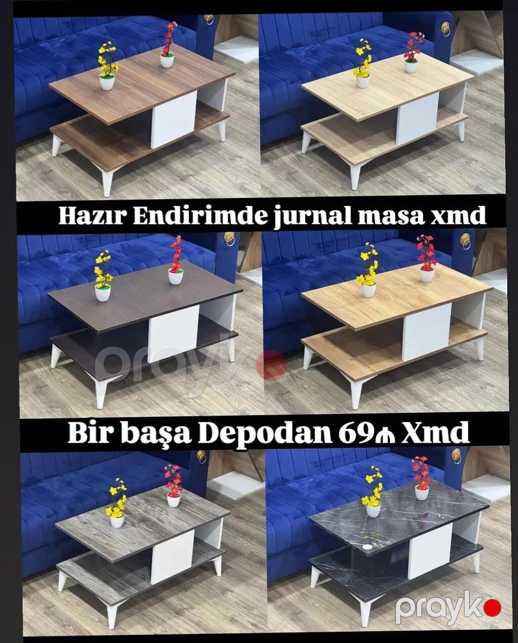 Yeni model jurnal masa - Müasir ikiqat səthli dizayn: üst masa və — Jurnal masaları, Bakı (2)