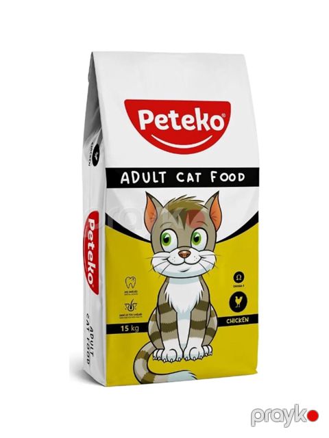 Quru yem Peteko, yetkin pişiklər üçün,toyuq əti ilə,1 kq,Zoo Life — Bakı