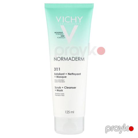 Təmizləyici vasitə Vichy Normaderm 3-ü 1-də skrab, maska 125 ml — Bakı