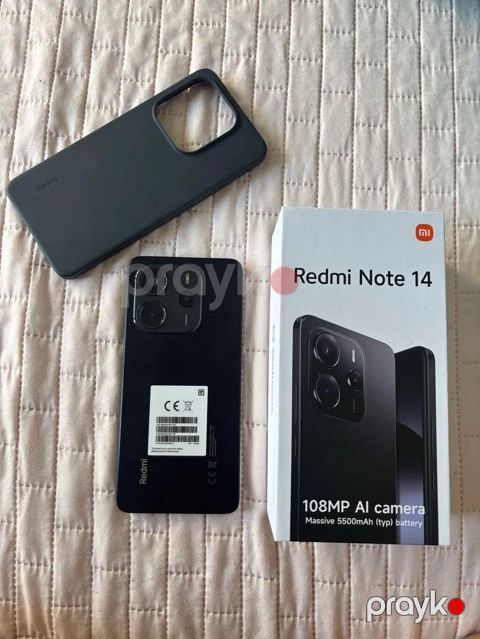 Redmi Note 14, 256 GB, rəng - Qara, Barmaq izi — Bakı