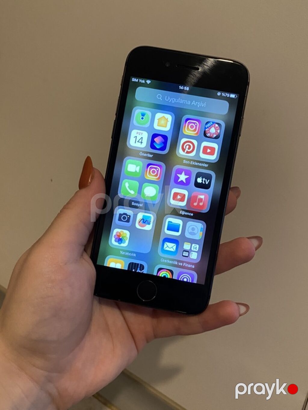 IPhone 8, 64 GB, Space Gray, Simsiz şarj — Apple iPhone, Digah (5)