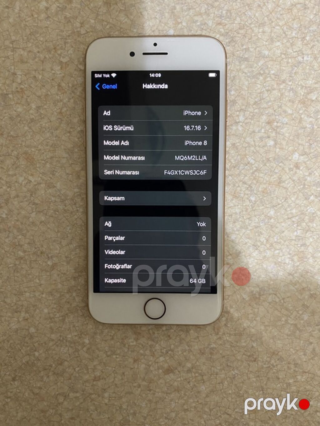 IPhone 8, 64 GB, Qızılı, Barmaq izi — Apple iPhone, Bakı (4)