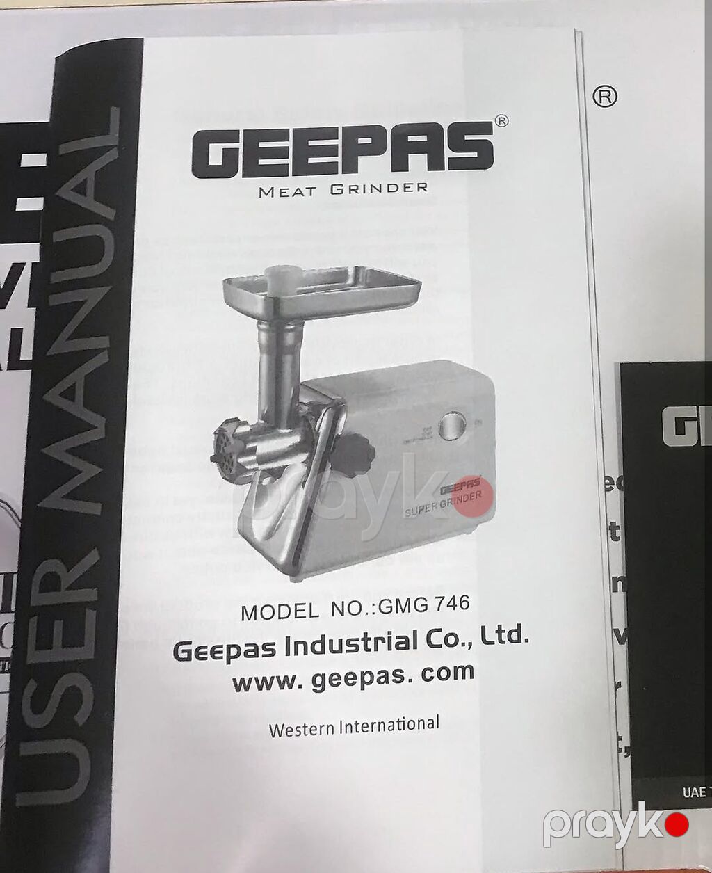 Ət çəkən maşın Geepas, 1500 Vt, Revers ilə, Yeni — Ət xırdalayıcılar və qurğular, Bakı (7)