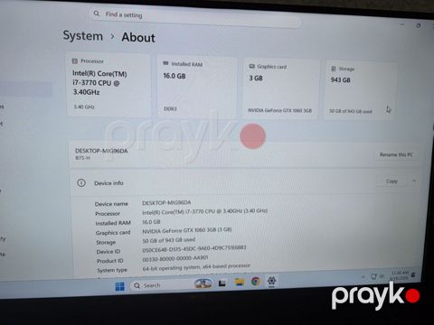 Gaming masaüstü kompüter (tam set) Texniki göstəricilər: - Prosessor — Bakı