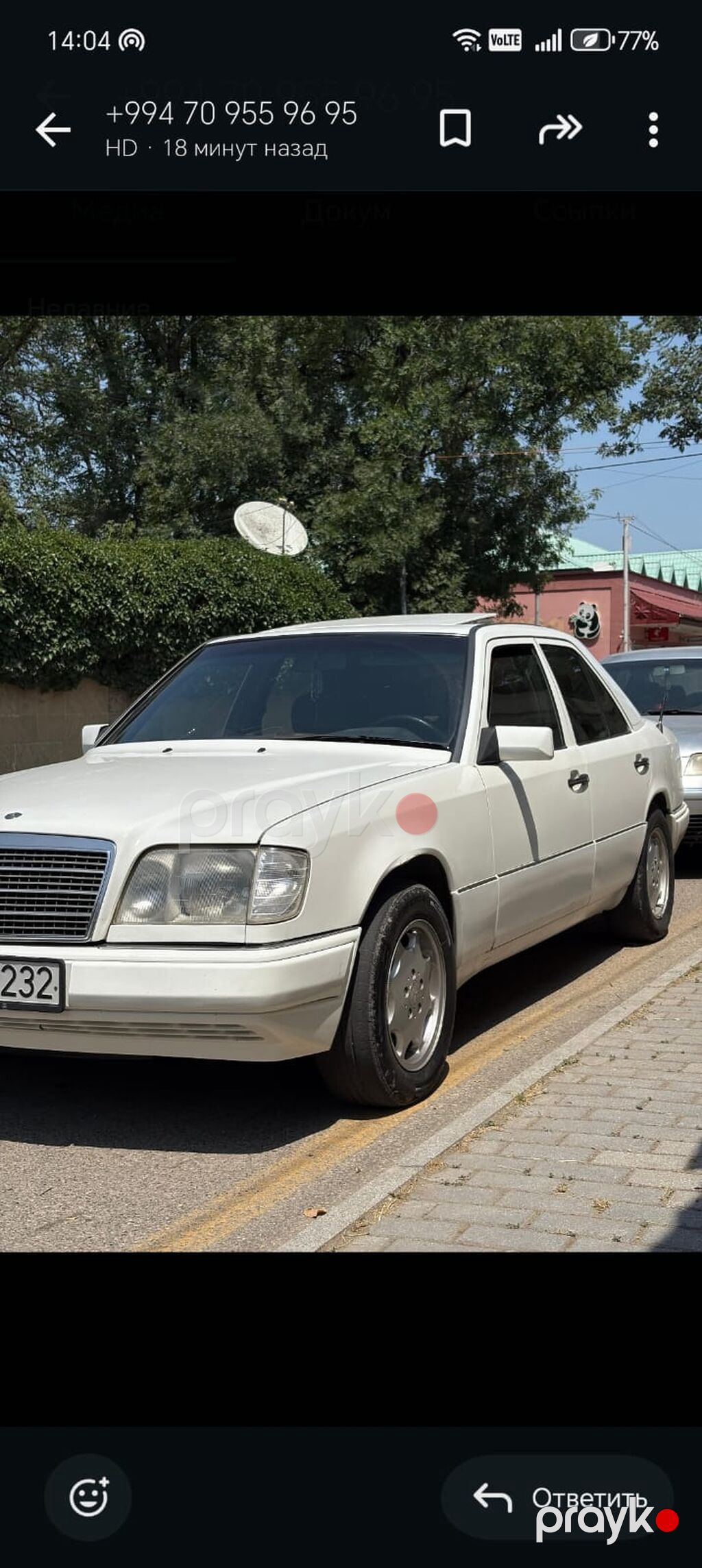 Mercedes-Benz W124: 2.2 l 1994 il Sedan 10-LJ-232 — Avtomobillər, Quba (9)