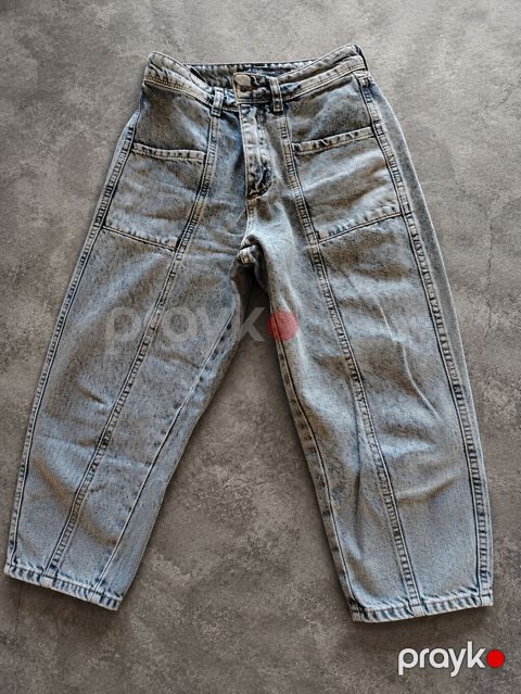 Məhsul: Cins şalvar - Rəng/yuymə: Açıq mavi, yüngül “stonewash” — Bakı